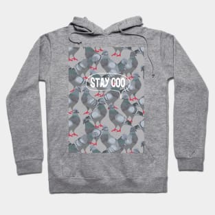 Pigeon saying "Stay Coo" (Stay Cool) Hoodie